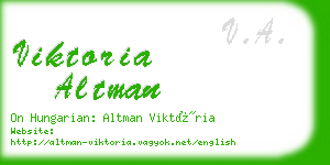 viktoria altman business card